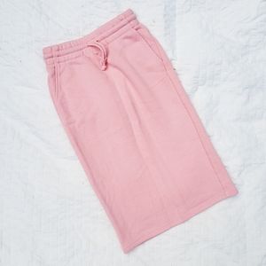 Aritzia TNA Pink Sweat Skirt